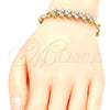 Dorado Oro Laminado Pulsera, vista 3 de la galería del producto por Mayoreo, vista adicional 3 del producto