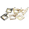 Oro Laminado Long Earring, Gold Filled Style Brown Resin Finish, Golden Finish, 02.268.0075.2