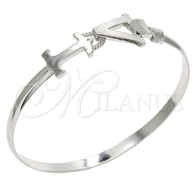 White Gold Filled Rhodium Gold-Filled Bangle 07.192.0011.1.06 for wholesale, main product view