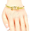 Oro Laminado Individual Bangle, Gold Filled Style Polished, Golden Finish, 07.185.0016.05 (05 MM Thickness, Size 5 (2.50 Diameter))