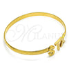 Oro Laminado Individual Bangle, Gold Filled Style Polished, Golden Finish, 07.185.0016.05 (05 MM Thickness, Size 5 (2.50 Diameter))