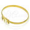 Oro Laminado Individual Bangle, Gold Filled Style Polished, Golden Finish, 07.185.0016.05 (05 MM Thickness, Size 5 (2.50 Diameter))