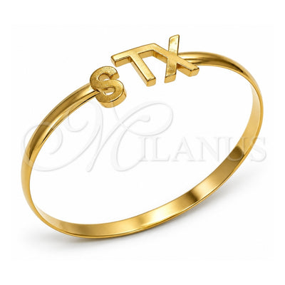 Oro Laminado Individual Bangle, Gold Filled Style Polished, Golden Finish, 07.185.0016.05 (05 MM Thickness, Size 5 (2.50 Diameter))