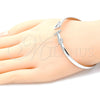 Rhodium Gold Filled Individual Bangle, Polished, Rhodium Finish, 07.185.0017.1.06 (05 MM Thickness, One size fits all)