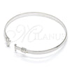 Rhodium Gold Filled Individual Bangle, Polished, Rhodium Finish, 07.185.0017.1.06 (05 MM Thickness, One size fits all)
