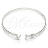 Rhodium Gold Filled Individual Bangle, Polished, Rhodium Finish, 07.185.0017.1.06 (05 MM Thickness, One size fits all)