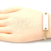Oro Laminado ID Bracelet, Gold Filled Style Polished, Golden Finish, 03.63.1849.06 (120 Gauge, 06 MM Thickness, 6 Inches Length)
