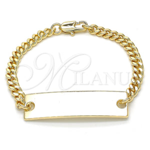 Gold Filled Bracelet — ID Bracelet Polished 03.63. Gauge 06 MM Thickness — main product view — SKU 120354 | Oro Laminado brazalete — ID Bracelet pulido 03.63. Gauge 06 MM Thickness — SKU 120354