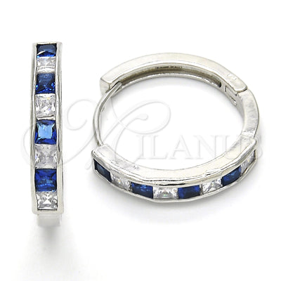 White Gold Filled Rhodium Gold-Filled Hoop Earrings 02.210.0106.8.25 for wholesale, main product view