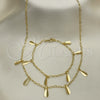 Oro Laminado Necklace and Bracelet, Gold Filled Style Polished, Golden Finish, 06.63.0213