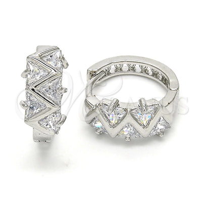 White Gold Filled Rhodium Gold-Filled Hoop Earrings 02.210.0036.3.15 for wholesale, main product view