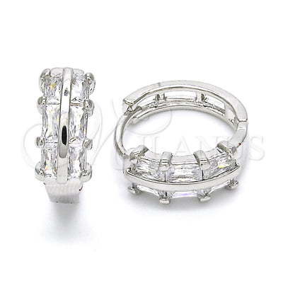 White Gold Filled Rhodium Gold-Filled Hoop Earrings 02.210.0109.1.15 for wholesale, main product view