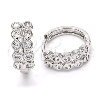 White Gold Filled Rhodium Gold-Filled Hoop Earrings 02.210.0110.1.15 for wholesale, main product view