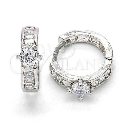 White Gold Filled Rhodium Gold-Filled Hoop Earrings 02.210.0085.3.15 for wholesale, main product view