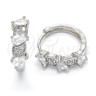 White Gold Filled Rhodium Gold-Filled Hoop Earrings 02.210.0112.1.15 for wholesale, main product view