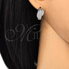 Rhodium Gold Filled Huggie Hoop, with White Cubic Zirconia, Polished, Rhodium Finish, 02.210.0088.3.20