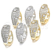 Oro Laminado Huggie Hoop, Gold Filled Style with White Cubic Zirconia, Polished, Two Tone, 02.210.0132.20