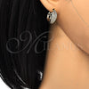 Oro Laminado Huggie Hoop, Gold Filled Style with White Cubic Zirconia, Polished, Golden Finish, 02.210.0132.2.20