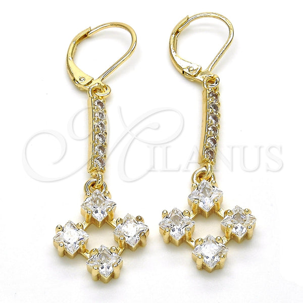 Gold Filled Ring — Long Earring with White Cubic Zirconia Polished 02. — main product view — SKU 120677 | Oro Laminado anillo — Long Earring with blanco Cubic Zirconia pulido 02. — SKU 120677
