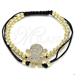 Gold Filled Bracelet — Fancy Bracelet Little Girl and Ball Design with — main product view — SKU 120885 | Oro Laminado brazalete — elegante Bracelet Little Girl and Ball diseño with — SKU 120885