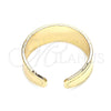 Oro Laminado Toe Ring, Gold Filled Style Moon and Star Design, Polished, Golden Finish, 01.117.0004 (One size fits all)