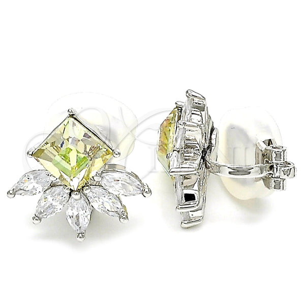White Gold Filled Ring — Leverback Earring with Vitrail Light Swarovski Crystals and — main product view — SKU 120917 | Oro Laminado Blanco anillo — Leverback Earring with Vitrail Light Swarovski Crystals and — SKU 120917