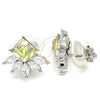 Rhodium Gold Filled Leverback Earring, with Vitrail Light Swarovski Crystals and White Cubic Zirconia, Polished, Rhodium Finish, 02.26.0259