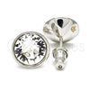 Rhodium Gold Filled Stud Earring, with Crystal Swarovski Crystals, Polished, Rhodium Finish, 02.26.0265.1