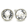 Rhodium Gold Filled Stud Earring, with Crystal Swarovski Crystals, Polished, Rhodium Finish, 02.26.0265.1