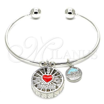 White Gold Filled Rhodium Gold-Filled Bangle 07.106.0003.1 for wholesale, main product view