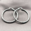 Rhodium Gold Filled Large Hoop, Diamond Cutting Finish, Rhodium Finish, 5.139.026.1.50