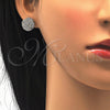Rhodium Gold Filled Stud Earring, with White Cubic Zirconia, Polished, Rhodium Finish, 02.106.0020.1