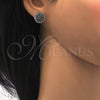 Rhodium Gold Filled Stud Earring, with White Cubic Zirconia, Polished, Rhodium Finish, 02.106.0020.1