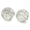 Rhodium Gold Filled Stud Earring, with White Cubic Zirconia, Polished, Rhodium Finish, 02.106.0020.1