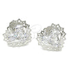 Rhodium Gold Filled Stud Earring, Heart Design, with White Cubic Zirconia, Polished, Rhodium Finish, 02.106.0028.1