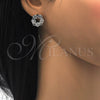 Rhodium Gold Filled Stud Earring, with White Cubic Zirconia, Polished, Rhodium Finish, 02.106.0031.1