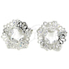 Rhodium Gold Filled Stud Earring, with White Cubic Zirconia, Polished, Rhodium Finish, 02.106.0031.1