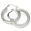 Rhodium Gold Filled Small Hoop, Diamond Cutting Finish, Rhodium Finish, 5.139.011.1.25 for wholesale, additional product view 4