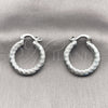 Rhodium Gold Filled Small Hoop, Diamond Cutting Finish, Rhodium Finish, 5.139.011.1.25 for wholesale, additional product view 6