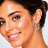 Rhodium Gold Filled Small Hoop, Polished, Rhodium Finish, 5.139.044.1.25