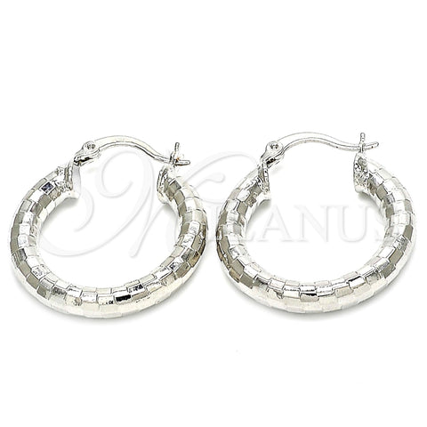 Rhodium Gold Filled Small Hoop, Polished, Rhodium Finish, 5.139.044.1.25