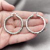 Rhodium Gold Filled Medium Hoop, Polished, Rhodium Finish, 5.139.028.1.40