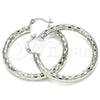 Rhodium Gold Filled Medium Hoop, Polished, Rhodium Finish, 5.139.028.1.40