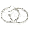 Rhodium Gold Filled Large Hoop, Polished, Rhodium Finish, 5.139.028.1.50