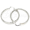 Rhodium Gold Filled Large Hoop, Polished, Rhodium Finish, 5.139.028.1.50