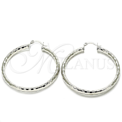 Rhodium Gold Filled Large Hoop, Polished, Rhodium Finish, 5.139.028.1.50