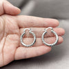 Rhodium Gold Filled Small Hoop, Polished, Rhodium Finish, 02.170.0228.1.25