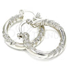 Rhodium Gold Filled Small Hoop, Polished, Rhodium Finish, 02.170.0228.1.25