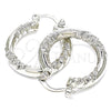 Rhodium Gold Filled Small Hoop, Polished, Rhodium Finish, 02.170.0228.1.25