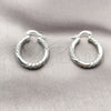 Rhodium Gold Filled Small Hoop, Polished, Rhodium Finish, 02.170.0228.1.25